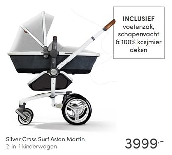 Aanbiedingen Silver cross surf aston martin 2-in-1 kinderwagen - Silver Cross - Geldig van 04/04/2021 tot 10/04/2021 bij Baby & Tiener Megastore