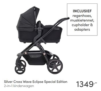 Aanbiedingen Silver cross wave eclipse special edition 2-in-1 kinderwagen - Silver Cross - Geldig van 04/04/2021 tot 10/04/2021 bij Baby & Tiener Megastore