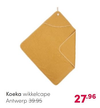 Aanbiedingen Koeka wikkelcape antwerp - Koeka - Geldig van 04/04/2021 tot 10/04/2021 bij Baby & Tiener Megastore