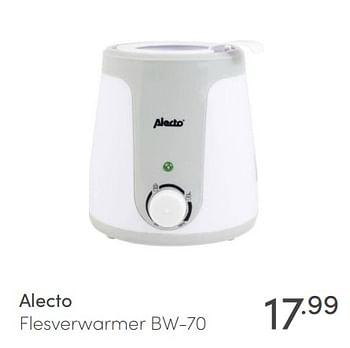 Aanbiedingen Alecto flesverwarmer bw-70 - Alecto - Geldig van 04/04/2021 tot 10/04/2021 bij Baby & Tiener Megastore