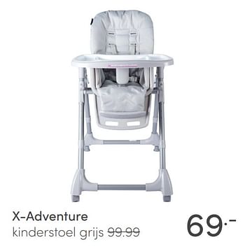 Aanbiedingen X-adventure kinderstoel grijs - Xadventure - Geldig van 04/04/2021 tot 10/04/2021 bij Baby & Tiener Megastore