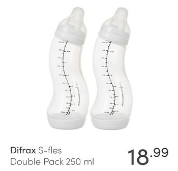Aanbiedingen Difrax s-fles double pack - Difrax - Geldig van 04/04/2021 tot 10/04/2021 bij Baby & Tiener Megastore