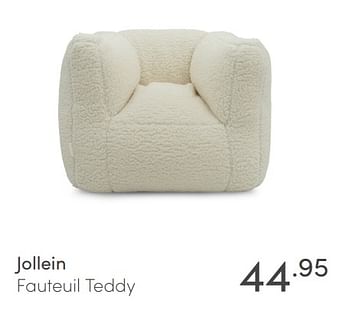 Aanbiedingen Jollein fauteuil teddy - Jollein - Geldig van 04/04/2021 tot 10/04/2021 bij Baby & Tiener Megastore