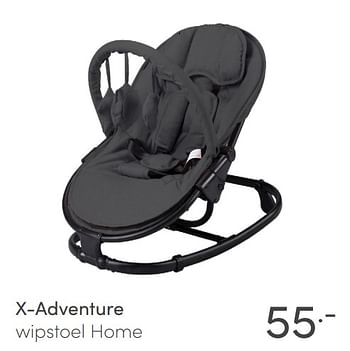 Aanbiedingen X-adventure wipstoel home - Xadventure - Geldig van 04/04/2021 tot 10/04/2021 bij Baby & Tiener Megastore