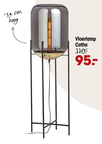 Aanbiedingen Vloerlamp catha - Huismerk - Kwantum - Geldig van 12/04/2021 tot 25/04/2021 bij Kwantum