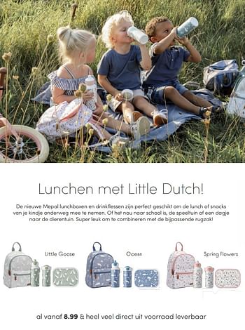 Aanbiedingen Little dutch de nieuwe mepal lunchboxen - Little Dutch - Geldig van 11/04/2021 tot 17/04/2021 bij Baby & Tiener Megastore