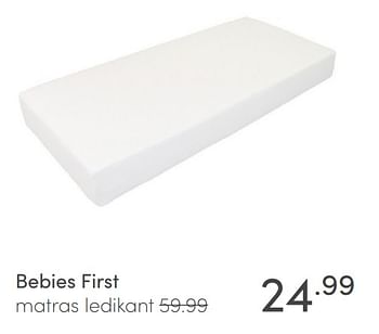 Aanbiedingen Bebies first matras ledikant - bebiesfirst - Geldig van 11/04/2021 tot 17/04/2021 bij Baby & Tiener Megastore
