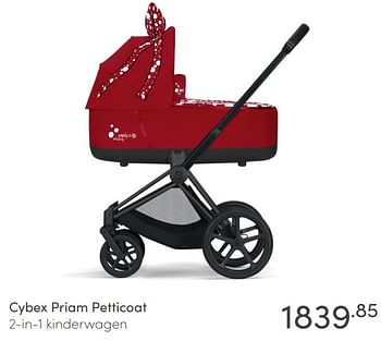 Aanbiedingen Cybex priam petticoat 2-in-1 kinderwagen - Cybex - Geldig van 11/04/2021 tot 17/04/2021 bij Baby & Tiener Megastore