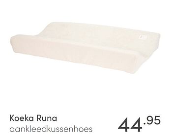 Aanbiedingen Koeka runa aankleedkussenhoes - Koeka - Geldig van 11/04/2021 tot 17/04/2021 bij Baby & Tiener Megastore