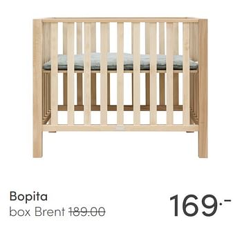 Aanbiedingen Bopita box brent - Bopita - Geldig van 11/04/2021 tot 17/04/2021 bij Baby & Tiener Megastore