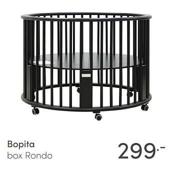 Aanbiedingen Bopita box rondo - Bopita - Geldig van 11/04/2021 tot 17/04/2021 bij Baby & Tiener Megastore