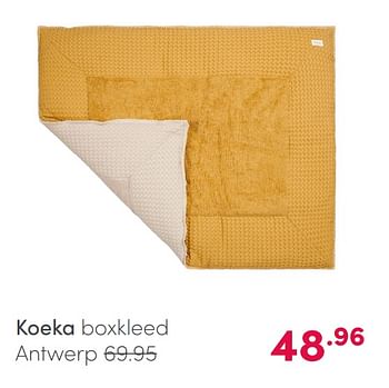 Aanbiedingen Koeka boxkleed antwerp - Koeka - Geldig van 11/04/2021 tot 17/04/2021 bij Baby & Tiener Megastore