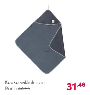 Aanbiedingen Koeka wikkelcape runa - Koeka - Geldig van 11/04/2021 tot 17/04/2021 bij Baby & Tiener Megastore