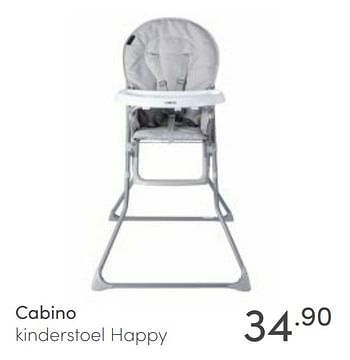 Aanbiedingen Cabino kinderstoel happy - Cabino - Geldig van 11/04/2021 tot 17/04/2021 bij Baby & Tiener Megastore