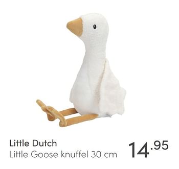 Aanbiedingen Little dutch little goose knuffel - Little Dutch - Geldig van 11/04/2021 tot 17/04/2021 bij Baby & Tiener Megastore