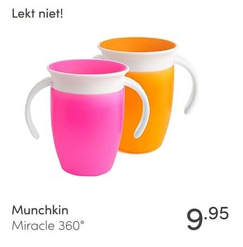 Aanbiedingen Munchkin miracle 360 - Munchkin - Geldig van 11/04/2021 tot 17/04/2021 bij Baby & Tiener Megastore