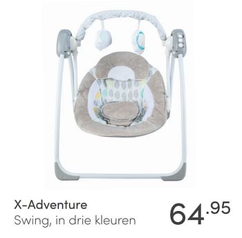 Aanbiedingen X-adventure swing - Xadventure - Geldig van 11/04/2021 tot 17/04/2021 bij Baby & Tiener Megastore