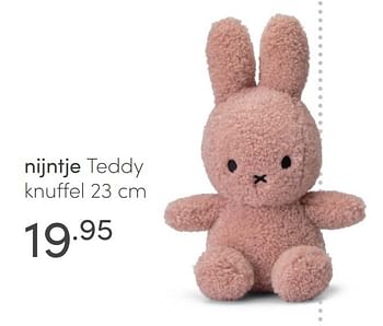 Aanbiedingen Nijntje teddy knuffel - Nijntje - Geldig van 11/04/2021 tot 17/04/2021 bij Baby & Tiener Megastore