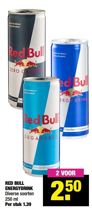 Aanbiedingen Red bull energydrink - Red Bull - Geldig van 12/04/2021 tot 25/04/2021 bij Big Bazar