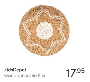 Aanbiedingen Kidsdepot wanddecoratie elvi - KidsDepot  - Geldig van 18/04/2021 tot 24/04/2021 bij Baby & Tiener Megastore