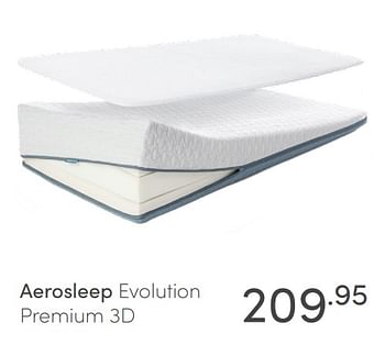 Aanbiedingen Aerosleep evolution premium 3d - Aerosleep - Geldig van 18/04/2021 tot 24/04/2021 bij Baby & Tiener Megastore