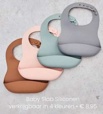 Aanbiedingen Baby slab siliconen verkrijgbaar - Jollein - Geldig van 18/04/2021 tot 24/04/2021 bij Baby & Tiener Megastore