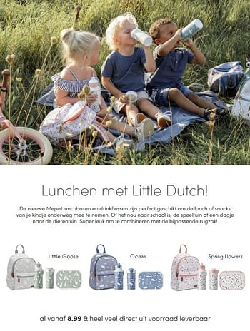 Aanbiedingen Little dutch de nieuwe mepal lunchboxen - Little Dutch - Geldig van 18/04/2021 tot 24/04/2021 bij Baby & Tiener Megastore