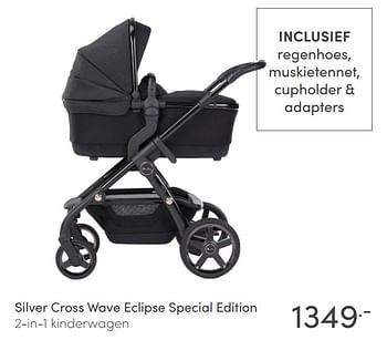 Aanbiedingen Silver cross wave eclipse special edition 2-in-1 kinderwagen - Silver Cross - Geldig van 18/04/2021 tot 24/04/2021 bij Baby & Tiener Megastore