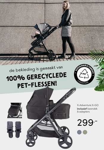 Aanbiedingen X-adventure x-go inclusief beendek + adapters - Xadventure - Geldig van 18/04/2021 tot 24/04/2021 bij Baby & Tiener Megastore