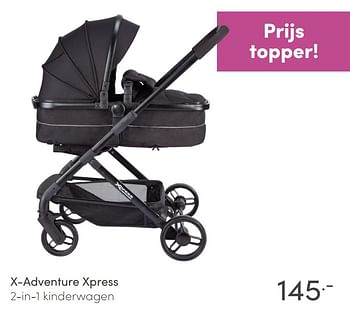 Aanbiedingen X-adventure xpress 2-in-1 kinderwagen - Xadventure - Geldig van 18/04/2021 tot 24/04/2021 bij Baby & Tiener Megastore