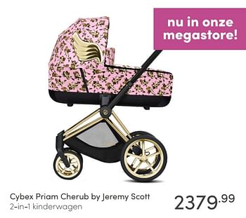 Aanbiedingen Cybex priam cherub by jeremy scott 2-in-1 kinderwagen - Cybex - Geldig van 18/04/2021 tot 24/04/2021 bij Baby & Tiener Megastore