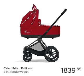 Aanbiedingen Cybex priam petticoat 2-in-1 kinderwagen - Cybex - Geldig van 18/04/2021 tot 24/04/2021 bij Baby & Tiener Megastore