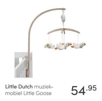 Aanbiedingen Little dutch muziekmobiel little goose - Little Dutch - Geldig van 18/04/2021 tot 24/04/2021 bij Baby & Tiener Megastore