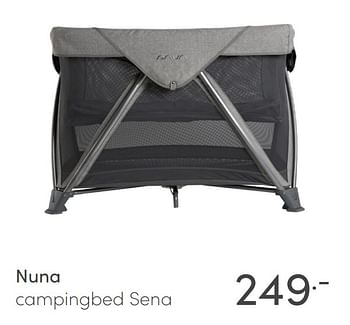 Aanbiedingen Nuna campingbed sena - Nuna - Geldig van 18/04/2021 tot 24/04/2021 bij Baby & Tiener Megastore
