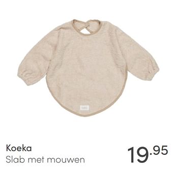 Aanbiedingen Koeka slab met mouwen - Koeka - Geldig van 18/04/2021 tot 24/04/2021 bij Baby & Tiener Megastore