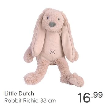 Aanbiedingen Little dutch rabbit richie - Little Dutch - Geldig van 18/04/2021 tot 24/04/2021 bij Baby & Tiener Megastore