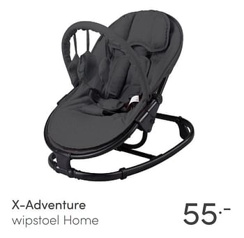 Aanbiedingen X-adventure wipstoel home - Xadventure - Geldig van 18/04/2021 tot 24/04/2021 bij Baby & Tiener Megastore