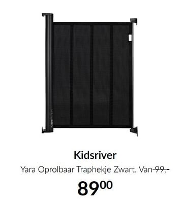 Aanbiedingen Kidsriver yara oprolbaar traphekje zwart - Kidsriver - Geldig van 13/04/2021 tot 17/05/2021 bij Babypark