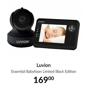 Aanbiedingen Luvion essential babyfoon limited black edition - Luvion - Geldig van 13/04/2021 tot 17/05/2021 bij Babypark