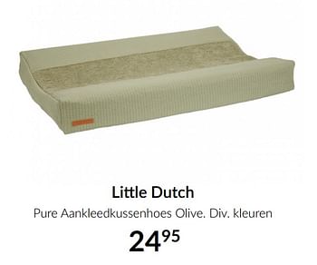 Aanbiedingen Little dutch pure aankleedkussenhoes olive - Little Dutch - Geldig van 13/04/2021 tot 17/05/2021 bij Babypark