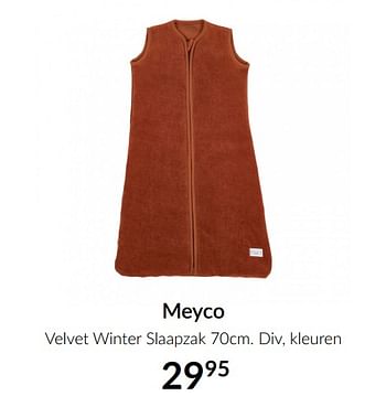 Aanbiedingen Meyco velvet winter slaapzak - Meyco - Geldig van 13/04/2021 tot 17/05/2021 bij Babypark