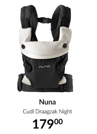 Aanbiedingen Nuna cudl draagzak night - Nuna - Geldig van 13/04/2021 tot 17/05/2021 bij Babypark