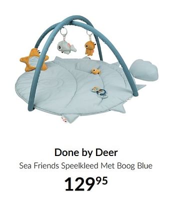 Aanbiedingen Done by deer sea friends speelkleed met boog blue - Done by Deer - Geldig van 13/04/2021 tot 17/05/2021 bij Babypark