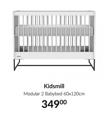 Aanbiedingen Kidsmill modular 2 babybed - Kidsmill - Geldig van 13/04/2021 tot 17/05/2021 bij Babypark
