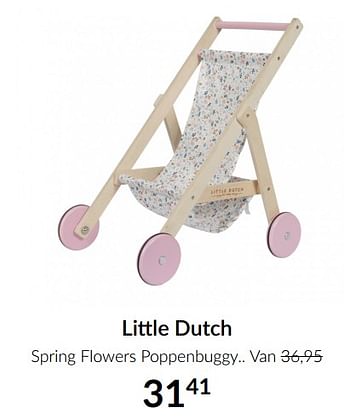 Aanbiedingen Little dutch spring flowers poppenbuggy - Little Dutch - Geldig van 13/04/2021 tot 17/05/2021 bij Babypark