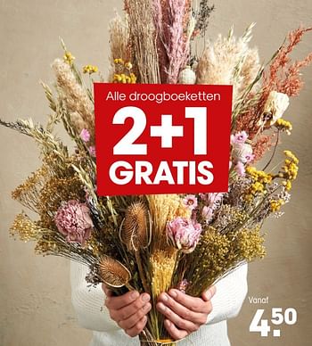 Aanbiedingen Droogboeketten - Huismerk - Kwantum - Geldig van 26/04/2021 tot 09/05/2021 bij Kwantum