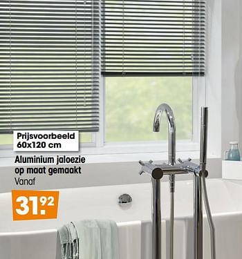 Aanbiedingen Aluminium jaloezie op maat gemaakt - Huismerk - Kwantum - Geldig van 26/04/2021 tot 01/01/2022 bij Kwantum
