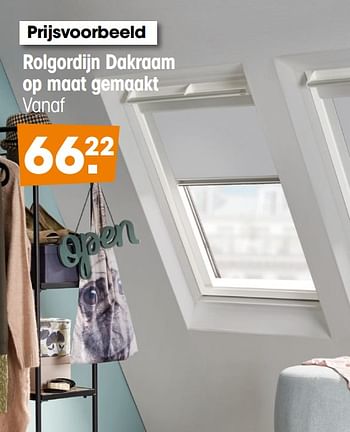 Aanbiedingen Rolgordijn dakraam op maat gemaakt - Huismerk - Kwantum - Geldig van 26/04/2021 tot 01/01/2022 bij Kwantum
