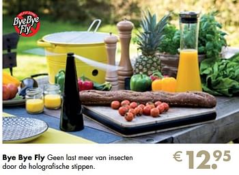 Aanbiedingen Bye bye fly geen last meer van insecten door de holografische stippen - Bye Bye Fly  - Geldig van 26/04/2021 tot 24/05/2021 bij Multi Bazar