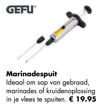 Aanbiedingen Marinadespuit - Gefu - Geldig van 26/04/2021 tot 24/05/2021 bij Multi Bazar